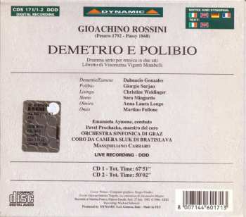 2CD/Zestaw pudełkowy Gioacchino Rossini: Demetrio E Polibio