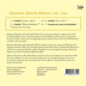 CD Giovanni Alberto Ristori: Cantatas For Soprano; Oboe Concerto