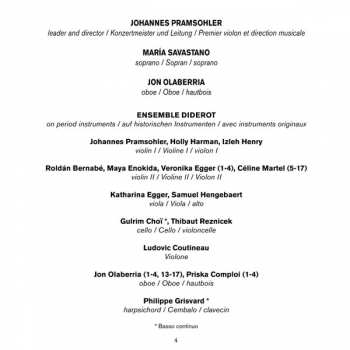 CD Giovanni Alberto Ristori: Cantatas For Soprano; Oboe Concerto