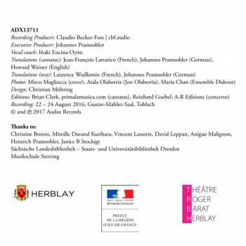 CD Giovanni Alberto Ristori: Cantatas For Soprano; Oboe Concerto