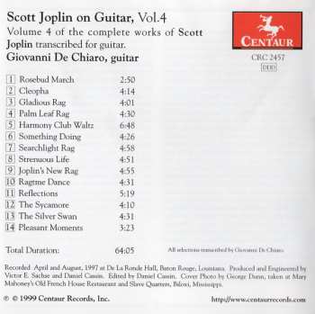 CD Giovanni De Chiaro: Scott Joplin on Guitar, Vol. 4