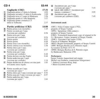 4CD Andrew Lawrence-King: Keyboard Music (Book II, 1615)