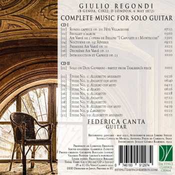 2CD Federica Canta: Complete Music For Solo Guitar