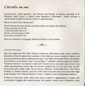 CD Giuni Russo: Cercati In Me