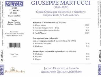 CD Giuseppe Martucci: Opera Omnia Per Violoncello E Pianoforte = Complete Works For Cello And Piano