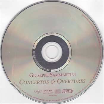CD Giuseppe Sammartini: Concertos & Overtures DIGI