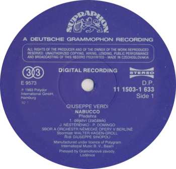 3LP/Zestaw pudełkowy Giuseppe Verdi: Nabucco