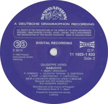 3LP/Zestaw pudełkowy Giuseppe Verdi: Nabucco