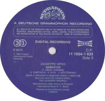 3LP/Zestaw pudełkowy Giuseppe Verdi: Nabucco