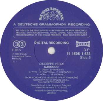 3LP/Zestaw pudełkowy Giuseppe Verdi: Nabucco