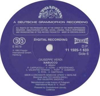 3LP/Zestaw pudełkowy Giuseppe Verdi: Nabucco