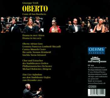 2CD/Zestaw pudełkowy Giuseppe Verdi: Oberto