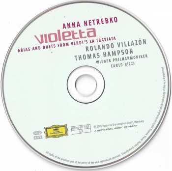 CD Giuseppe Verdi: Violetta (Arias And Duets From Verdi's La Traviata)