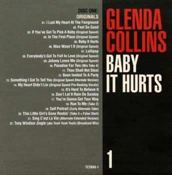 3CD/Zestaw pudełkowy Glenda Collins: Baby It Hurts (The Holloway Road Sessions 1963-1966 Singles, Sessions, Outtakes, Demos And More)