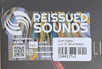 2LP/CD Glenn Hughes: Live In Wolverhampton CLR | LTD | NUM