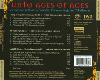 SACD Gloriae Dei Cantores: Unto Ages Of Ages (Sacred Choral Music Of Sviridov, Rachmaninoff, And Tchaikovsky)