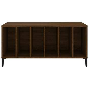 Technologia audio Goka Skříňka s přihrádkami na LP desky - kovové nohy Hnědý dub (831988)