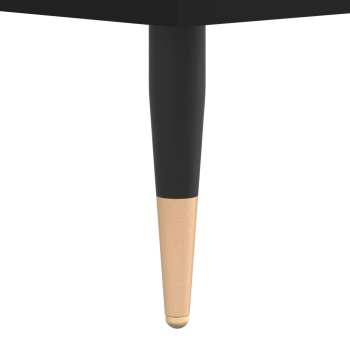 Technologia audio Goka Skříňka s přihrádkou na LP desky a audiotechniku - pozlacené nohy Černá (831693)