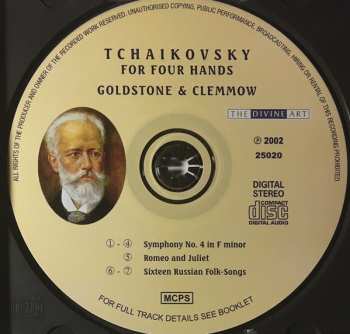 CD Goldstone And Clemmow: Tchaikovsky for Four Hands