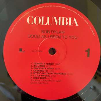 LP Bob Dylan: Good As I Been To You