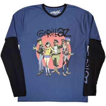 Merch Gorillaz: Layered Long Sleeve Koszulka Group Circle Rise