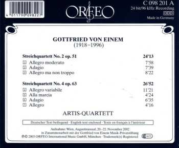 CD Artis Quartet: Streichquartette No. 2 • 4