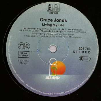 LP Grace Jones: Living My Life