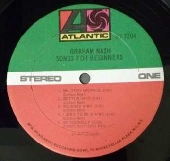 LP Graham Nash: Songs For Beginners