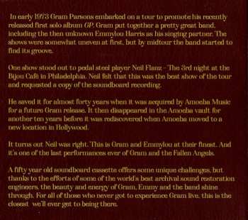 CD Gram Parsons & The Fallen Angels: The Last Roundup (Live From The Bijou Café, Philadelphia, March 16, 1973)