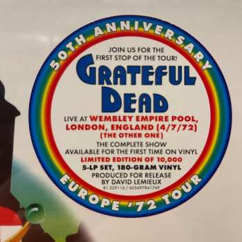 5LP/Zestaw pudełkowy The Grateful Dead: Wembley Empire Pool, London, England 4/7/72 LTD