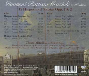 2CD Giovanni Battista Grazioli: 12 Harpsichord Sonatas Opp. 1 & 2