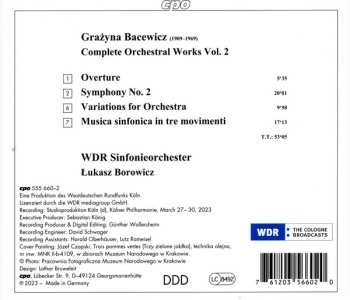 CD WDR Sinfonieorchester Köln: Complete Symphonic Works Vol. 2