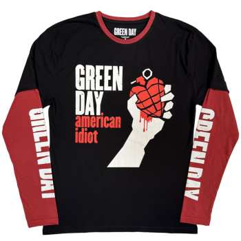 Merch Green Day: Layered Long Sleeve Koszulka American Idiot