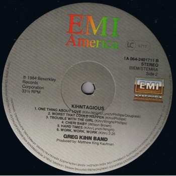 LP Greg Kihn Band: Kihntagious