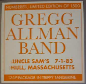 2LP The Gregg Allman Band: Uncle Sam's (Hull, MA - July 1, 1983) LTD | NUM