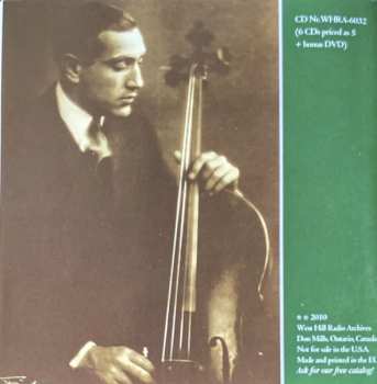 6CD/DVD/Zestaw pudełkowy Gregor Piatigorsky: The Art Of  (Rare 78s Unissued Studio Recordings, Public Performances And Broadcasts)