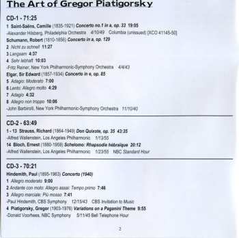 6CD/DVD/Zestaw pudełkowy Gregor Piatigorsky: The Art Of  (Rare 78s Unissued Studio Recordings, Public Performances And Broadcasts)