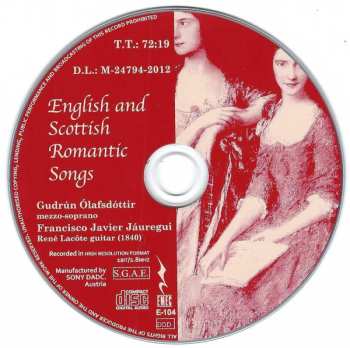 CD Gudrún Ólasfsdóttir: English and Scottish Romantic Songs