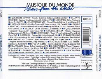 CD Guillermo De La Roca: Andes: Flûtes Et Guitares (Peru - Ecuador - Bolivia - Venezuela)