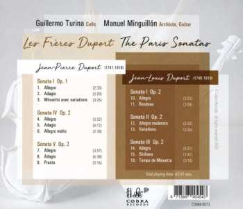 CD Manuel Minguillon Nieto: Les Frères Duport: The Paris Sonatas