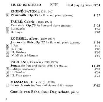 CD Hans Fagius: Romantic and Picturesque (Music For Flute With Piano Or Organ)