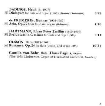 CD Hans Fagius: Romantic and Picturesque (Music For Flute With Piano Or Organ)