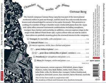 CD Gunnar Berg: Chamber Music Works With Piano