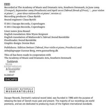 CD Gunnar Berg: Chamber Music Works With Piano