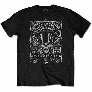 Merch Guns N' Roses: Tričko Bourbon Label  S