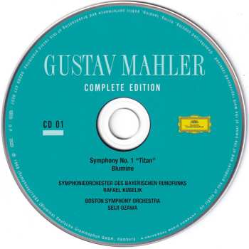 18CD/Zestaw pudełkowy Gustav Mahler: Gustav Mahler - Complete Edition LTD