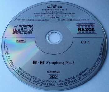 2CD Gustav Mahler: Symphony No. 3 / Symphony No. 10 (Adagio)