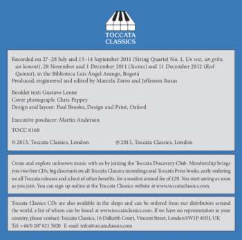 CD Gustavo Leone: String Quartet Nos. 1 and 2 - Una Voz, Un Grito, Un Lamento - Red Quintet - Scenes