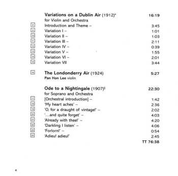 3CD Ulster Orchestra: In Ireland · Orchestral Works By Sir Hamilton Harty