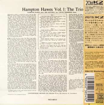 CD Hampton Hawes: Hampton Hawes Vol. 1: The Trio LTD